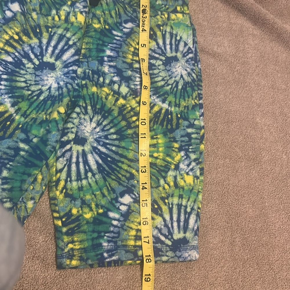 Lands End French Terry Tie Dye Shorts Size Large 10-12  Multicolor - Picture 7 of 7